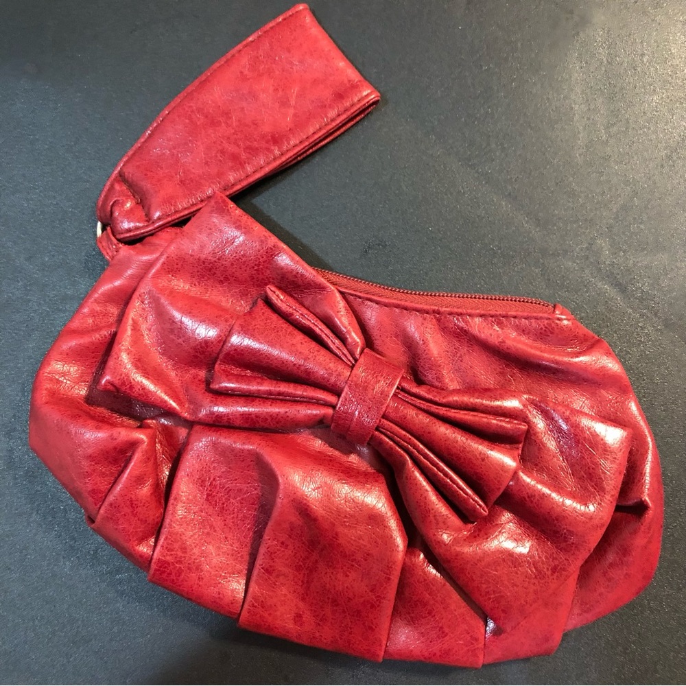 Bow Clutch Wristlet Purse Bag